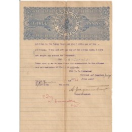 Akt notarialny 1931 rok Indie