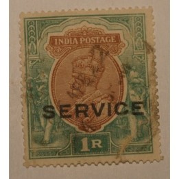 Indie brytyjskie 1911 Król Jerzy V  1R nadruk SERVICE