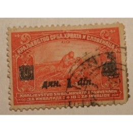 Jugosławia 1922/24 z nadrukiem 1 din