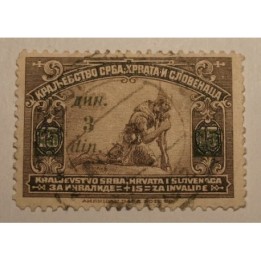 Jugosławia 1922/24 z nadrukiem 3 din