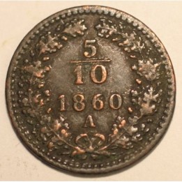5/10 krajcara 1860 A