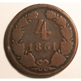 4 krajcary 1861 A