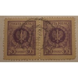 1924 Orzeł w wieńcu 30gr parka pozioma