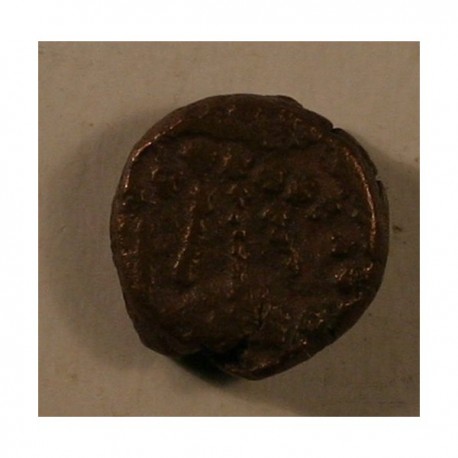 Naga z Narwaru, kr&oacute;l Ganapati Naga ok. 340 n.e. Brąz, 1/4 kakini.