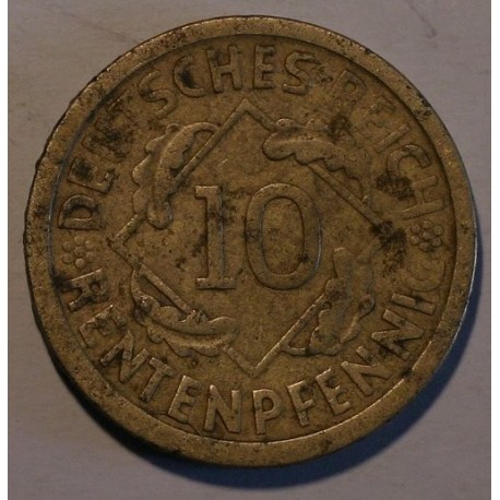 10 rentenpfennig 1924 A. Brązal, mennica Berlin.