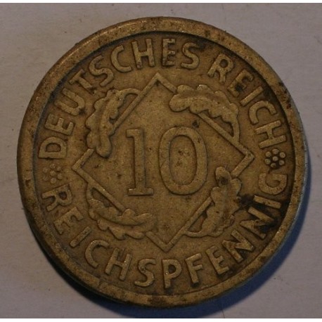 10 rentenpfennig 1926 A. Brązal, mennica Berlin.