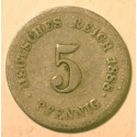 5 pfennig 1888 F