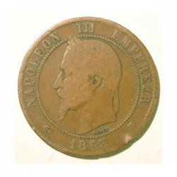 Francja 10 centimes 1863 A
