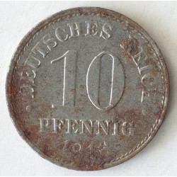 10 pfennig 1916 D. Żelazo, mennica Monachium.