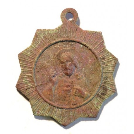 Medalik z końca XIX lub początku XX wieku. 