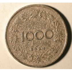 1000 koron 1924.Miedzionikiel.