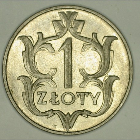 1 złoty 1929. Nikiel.