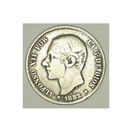 Hiszpania 2 pesety 1882