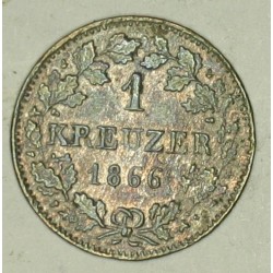 1 kreuzer 1866 Hessen-Darmstadt