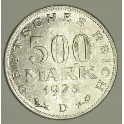 500 mark 1923 D Republika Weimarska