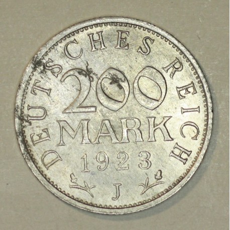 200 mark 1923 J Republika Weimarska