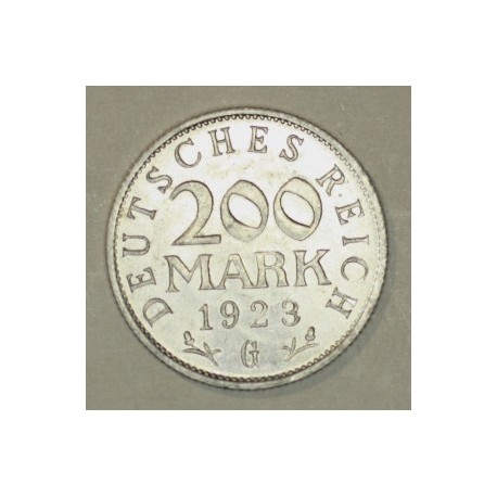 200 mark 1923 G Republika Weimarska