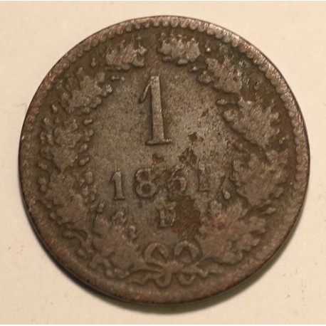 1 krajcar 1861 E