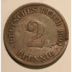 2 pfennig 1904 G