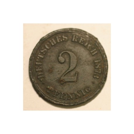 2 pfennig 1873 A