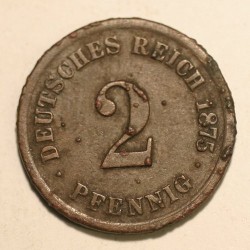 2 pfennig 1875 A