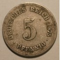 5 pfennig 1875 B