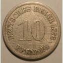 10 pfennig 1876 A