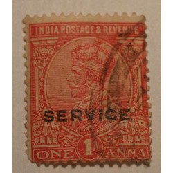 Indie brytyjskie 1911 1 anna nadruk SERVICE