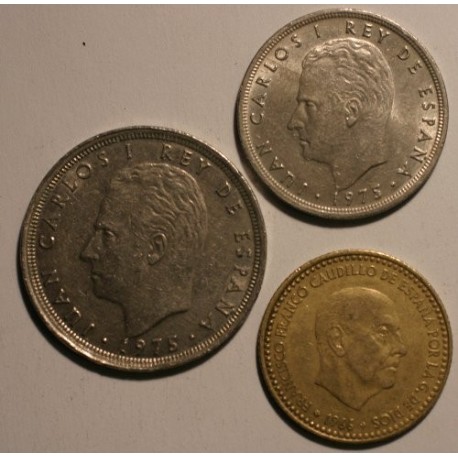 Hiszpania - zestaw 3 monety
