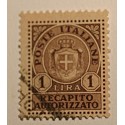 Włochy 1 lira 1945 Recapito Autorizzato