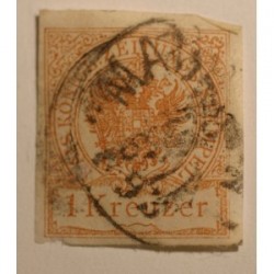Austria 1 krajcar 1890 znaczek dla gazet