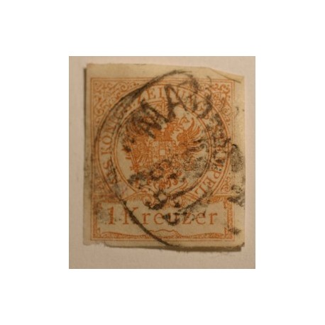 Austria 1 krajcar 1890 znaczek dla gazet
