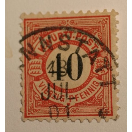 Wirtembergia 40 pfennig 1900